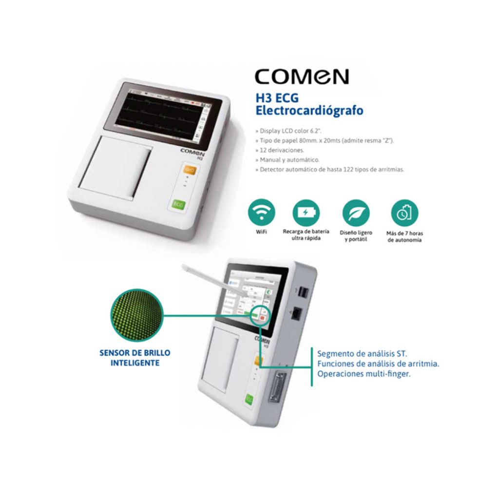 Electrocardiógrafo Comen H3 Ingeniería de Bioservicios